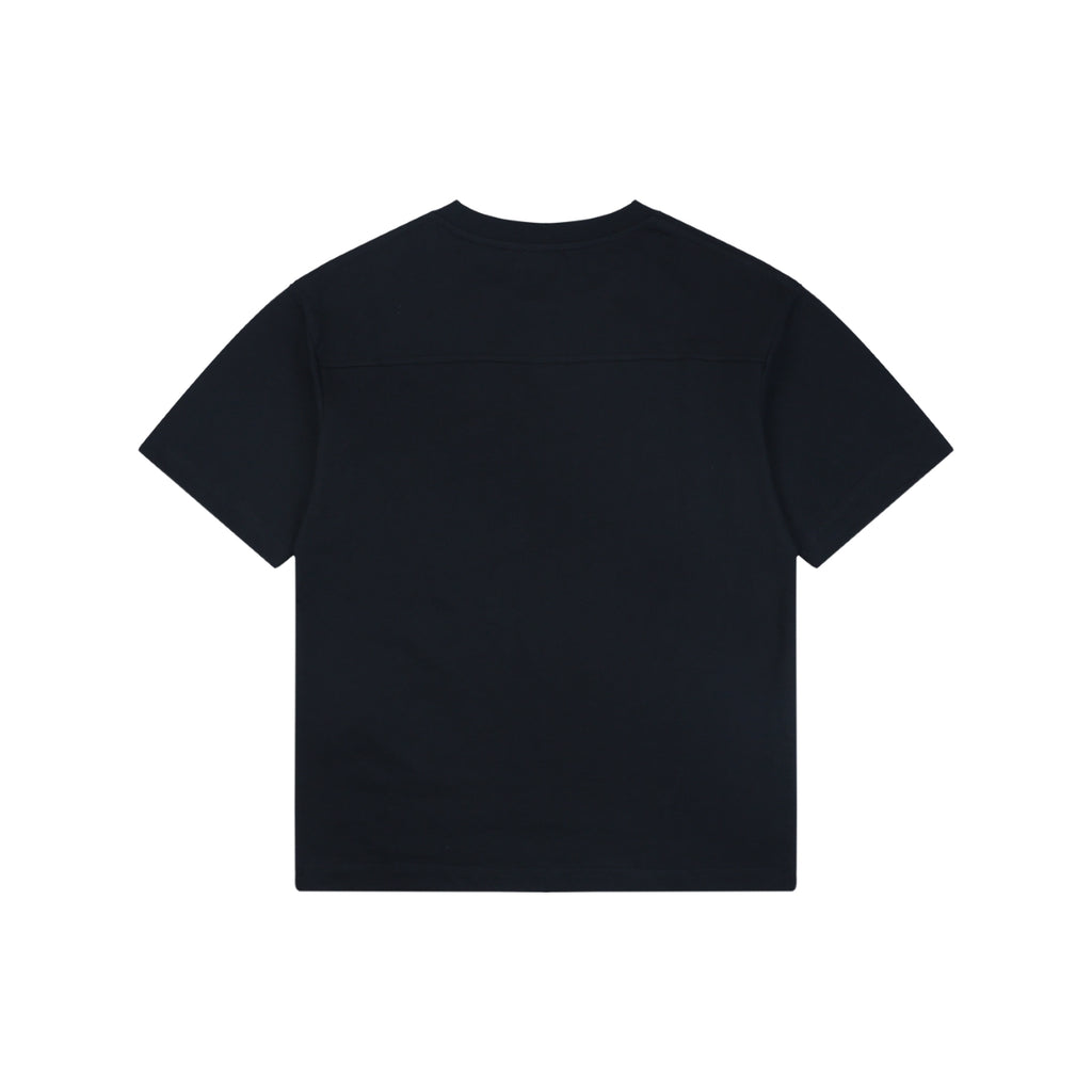 Gucci Tonal Square-Frame Script G Embroidery Badge Short Sleeve Tee – Black