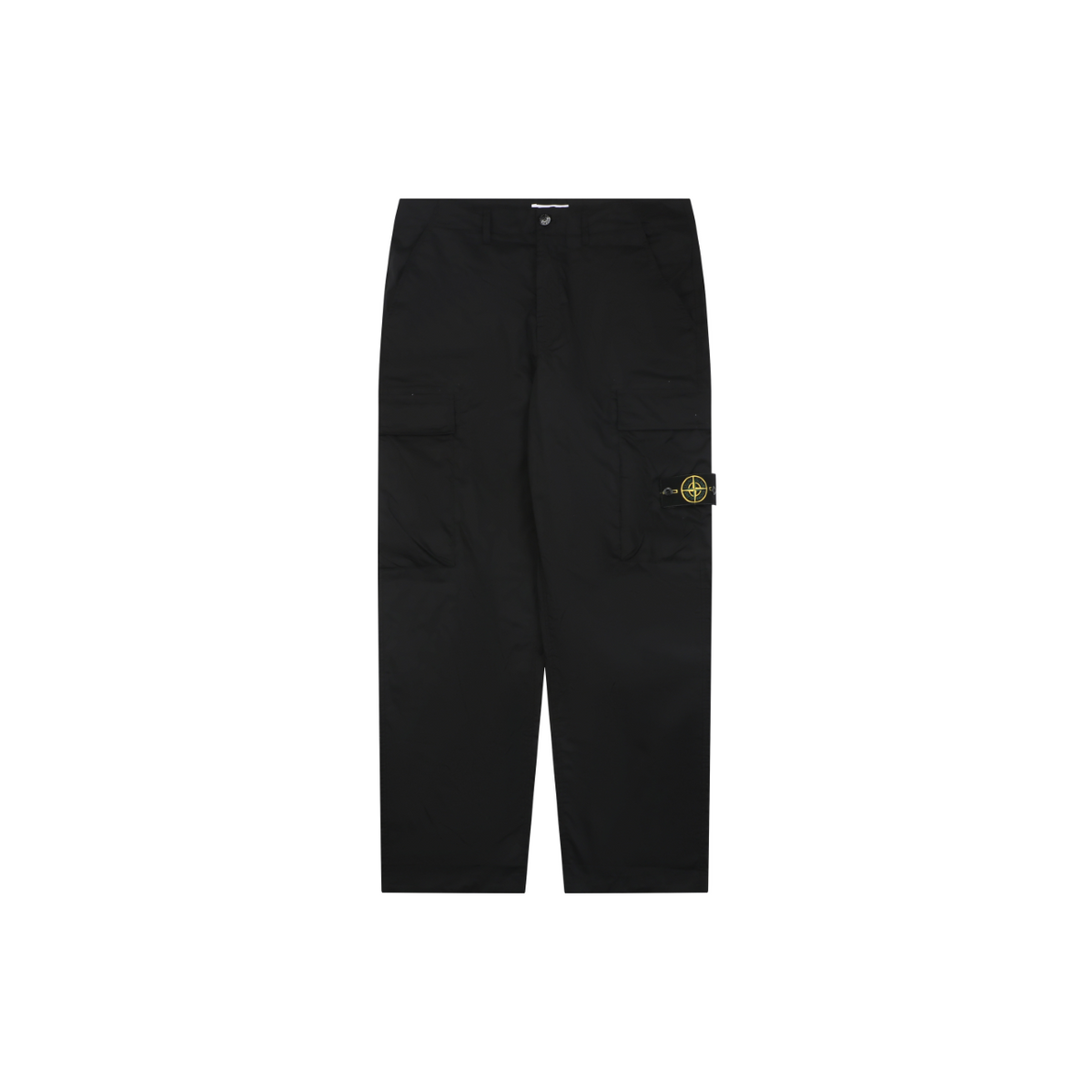 Stone Island Compass Badge Dual-Pocket Technical Cargo Trousers – Black