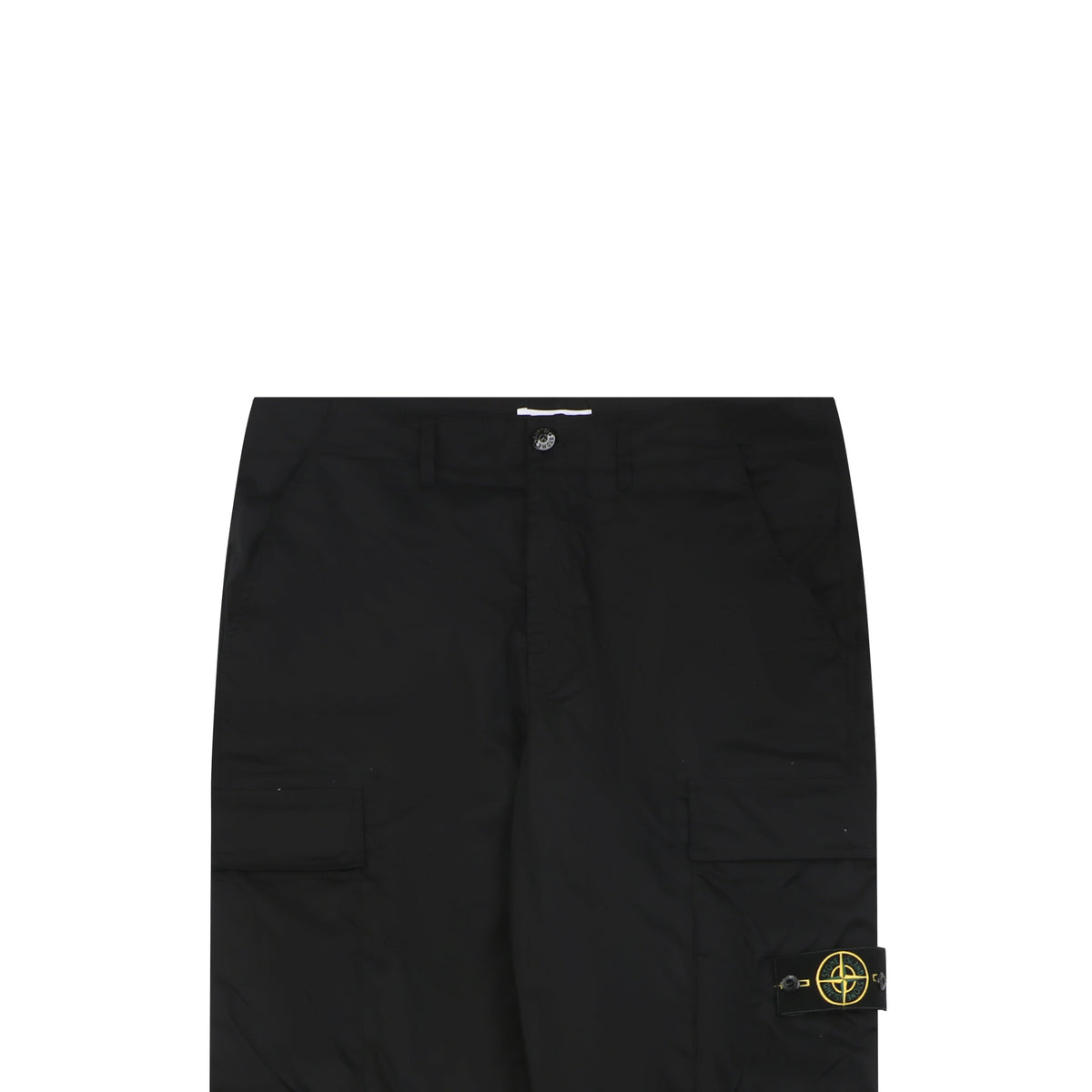 Stone Island Compass Badge Dual-Pocket Technical Cargo Trousers – Black