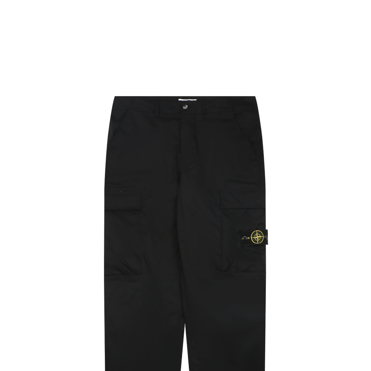 Stone Island Compass Badge Dual-Pocket Technical Cargo Trousers – Black