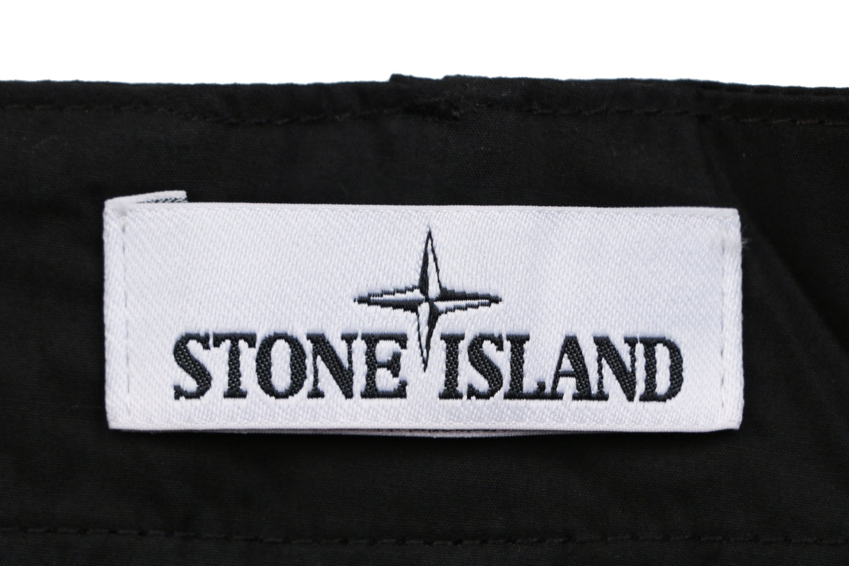 Stone Island Compass Badge Dual-Pocket Technical Cargo Trousers – Black