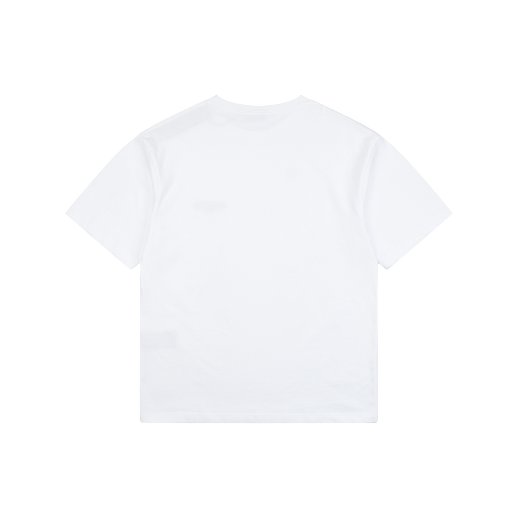Dior 1947 Silver Embroidered Heritage Badge Short Sleeve Tee – White