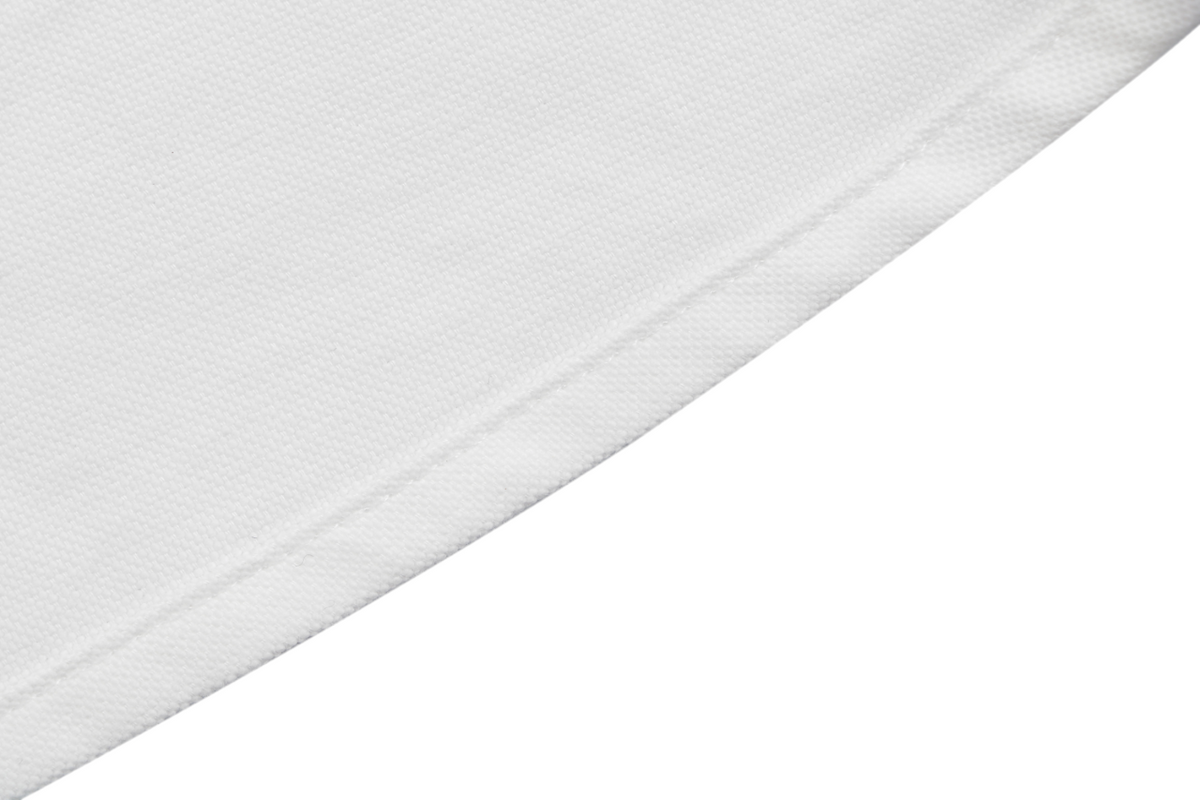 Prada Badge Logo Embroidered Long Sleeve Shirt — White
