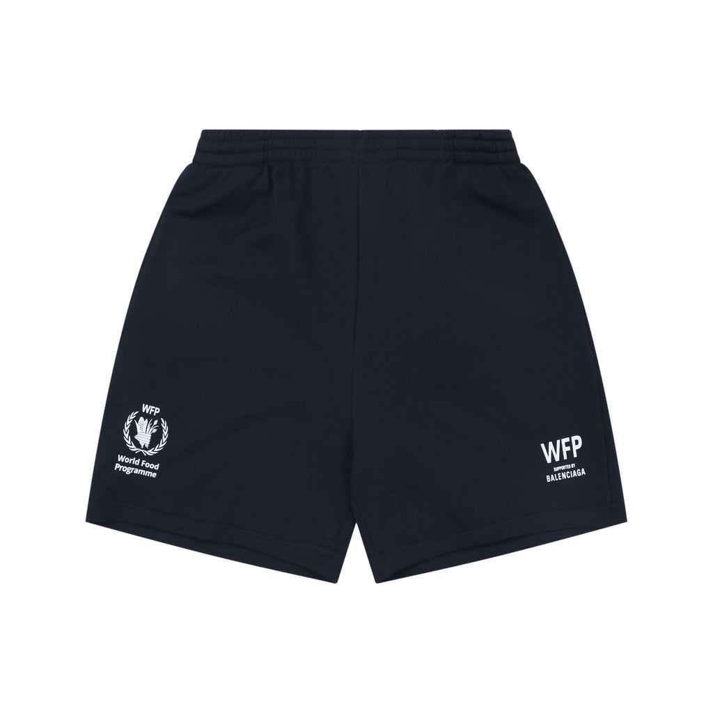 Balenciaga WFP Logo-Print Shorts Black