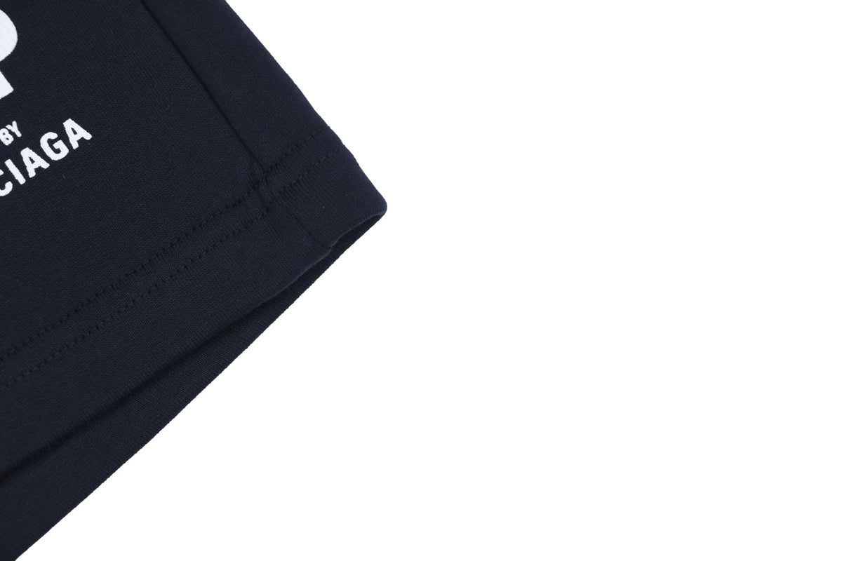 Balenciaga WFP Logo-Print Shorts Black
