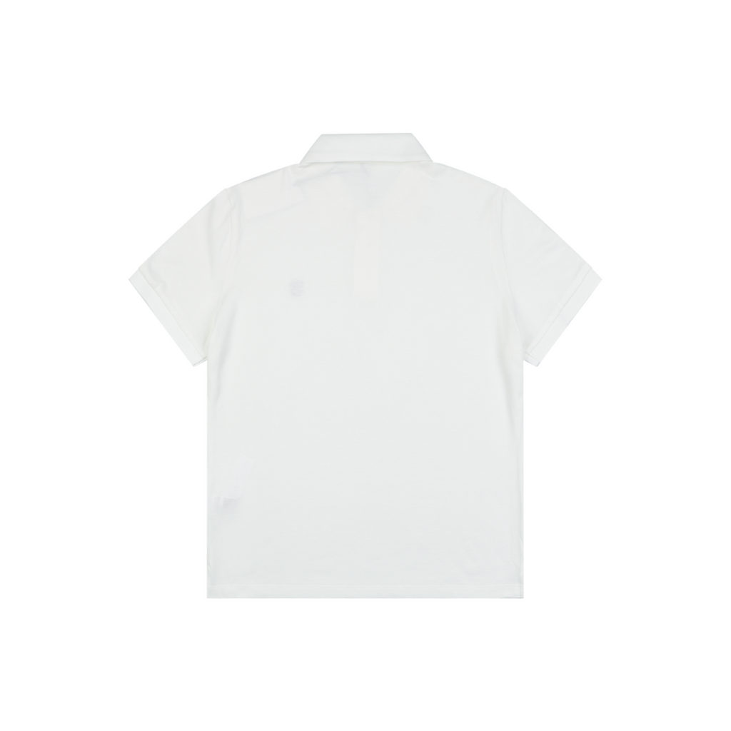 Celine Arc de Triomphe PARIS Embroidered Polo Shirt White