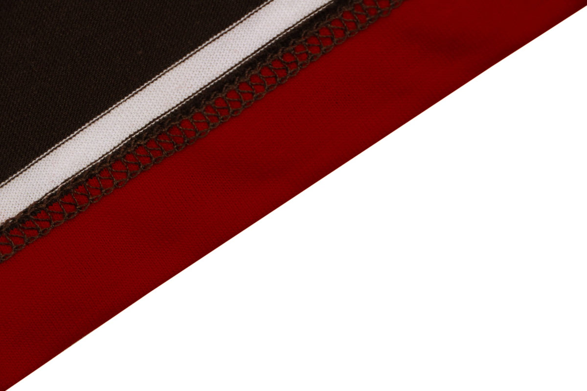 Prada Stripe Drop-Shoulder Short Sleeve Tee Red