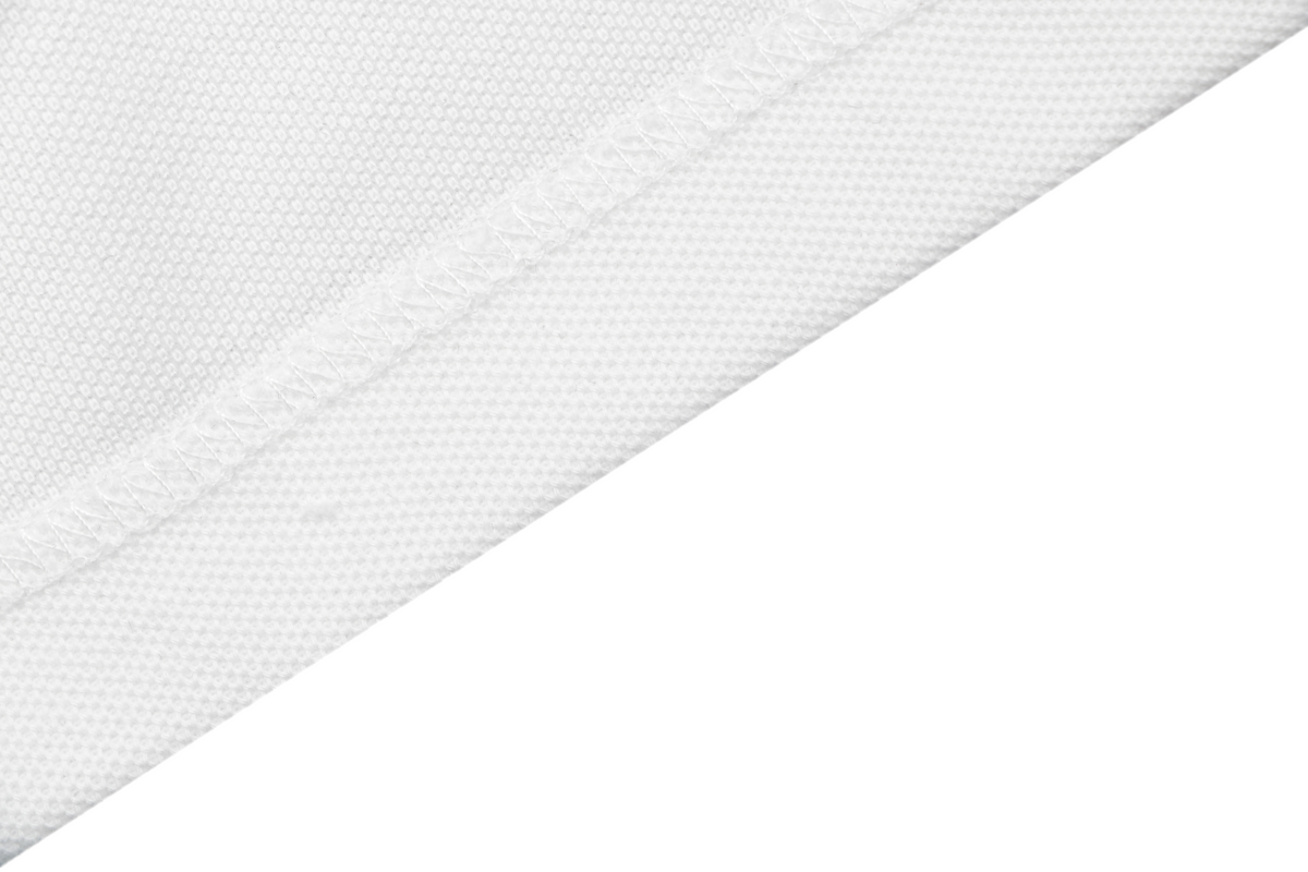 Burberry Chain Check Equestrian Knight Polo Shirt White