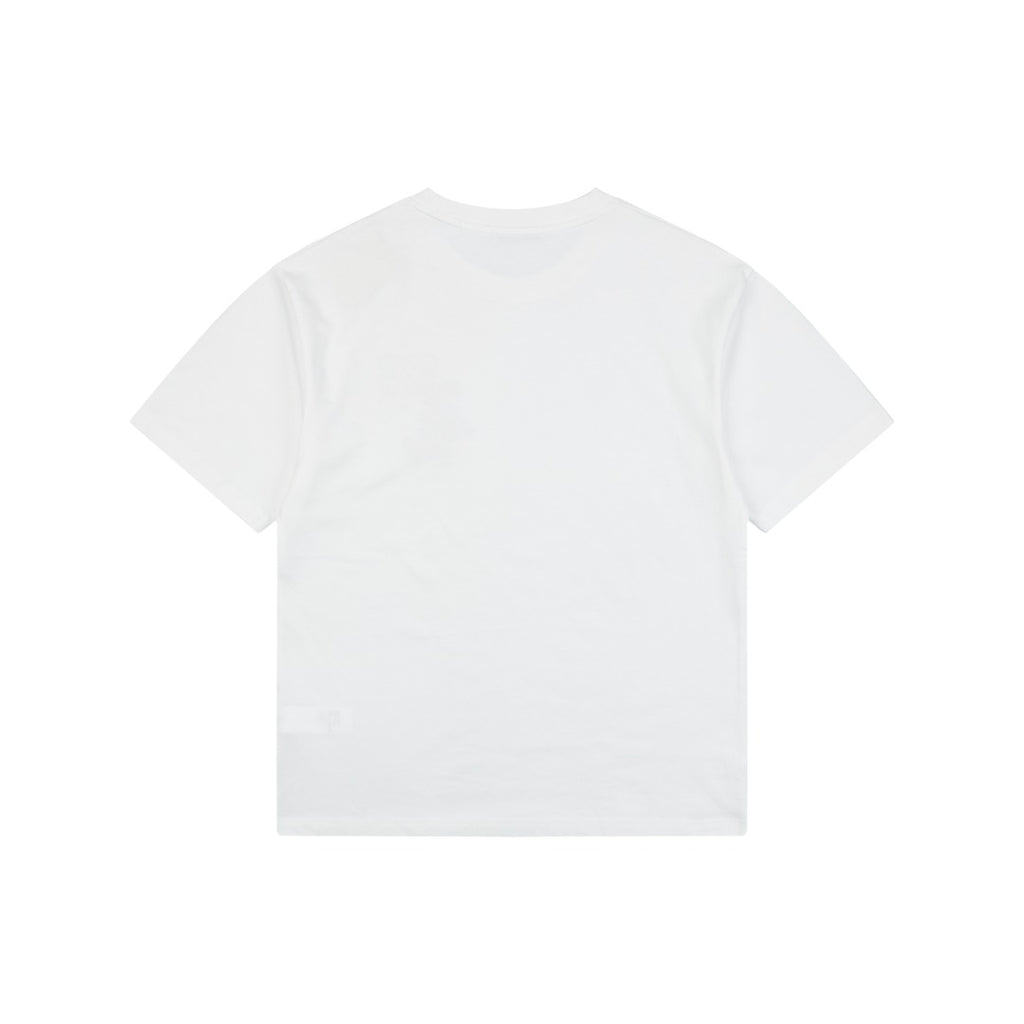Loewe Anagram Bear Floral Print Short Sleeve Tee White
