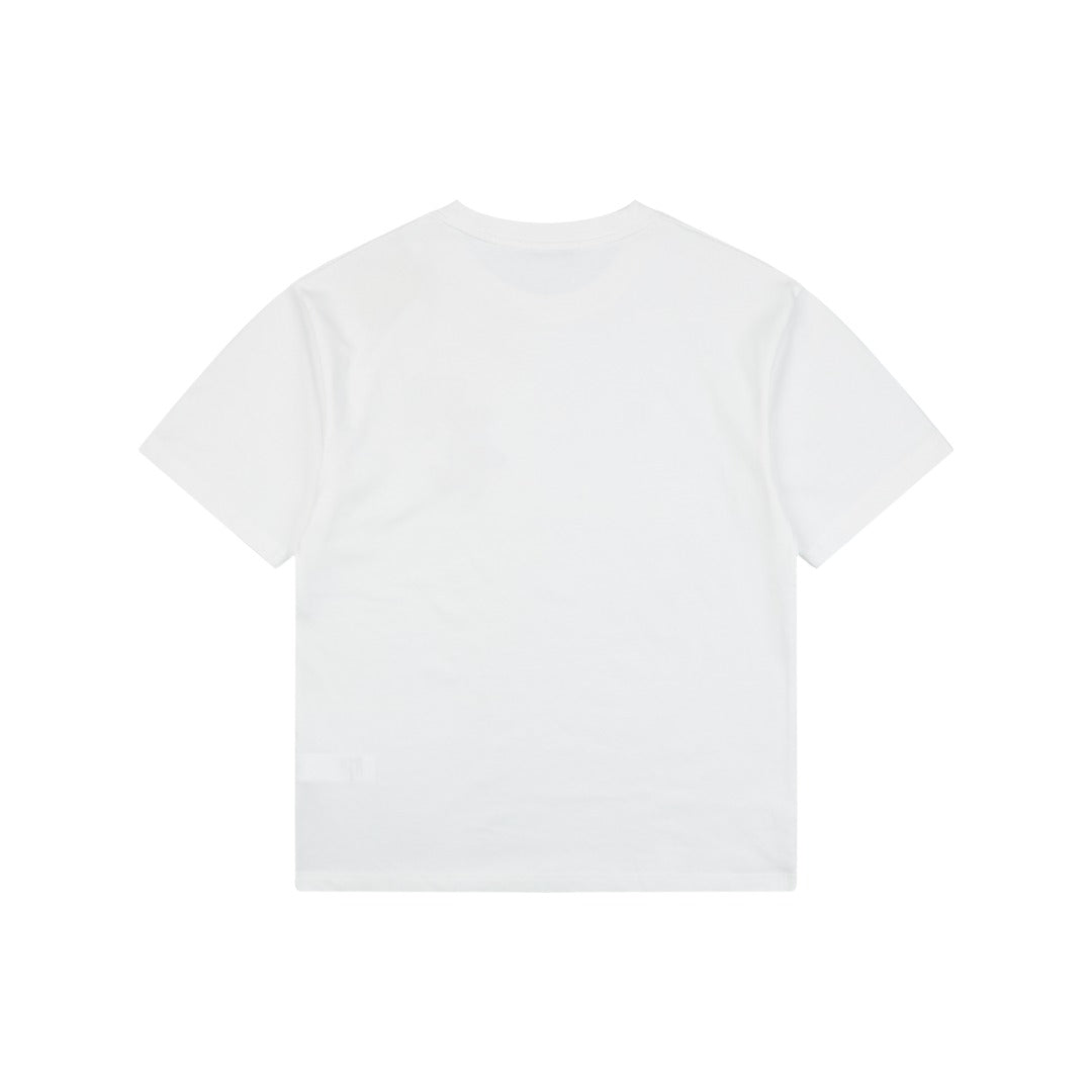 Loewe Anagram Bear Floral Print Short Sleeve Tee White