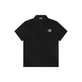 Moncler Tricolour M Badge Embroidered Polo Shirt Black