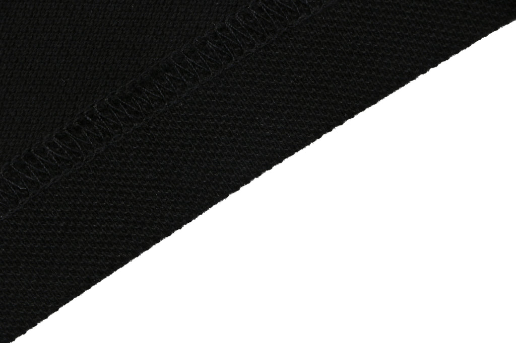 Moncler Tricolour M Badge Embroidered Polo Shirt Black
