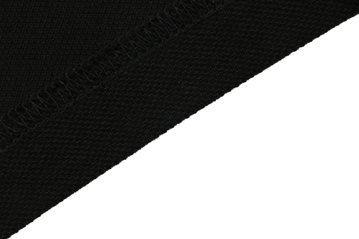 Moncler Tricolour M Badge Embroidered Polo Shirt Black