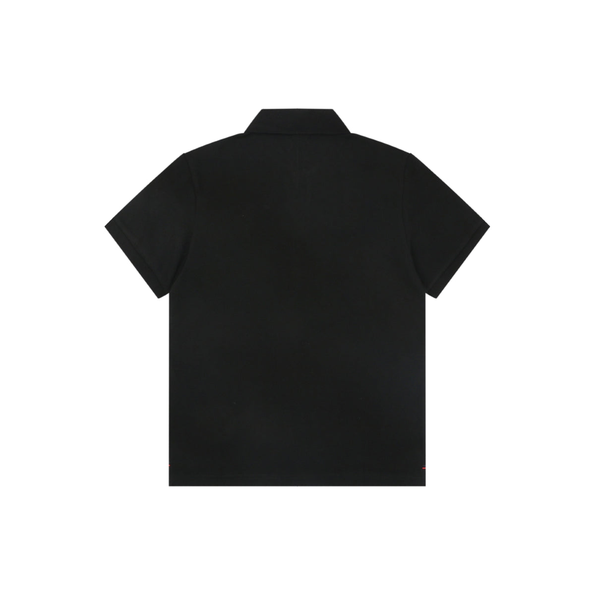 Moncler Tricolour M Badge Embroidered Polo Shirt Black