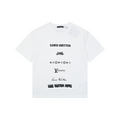 Louis Vuitton Multi-Row Logo Appliqué Short Sleeve Tee White