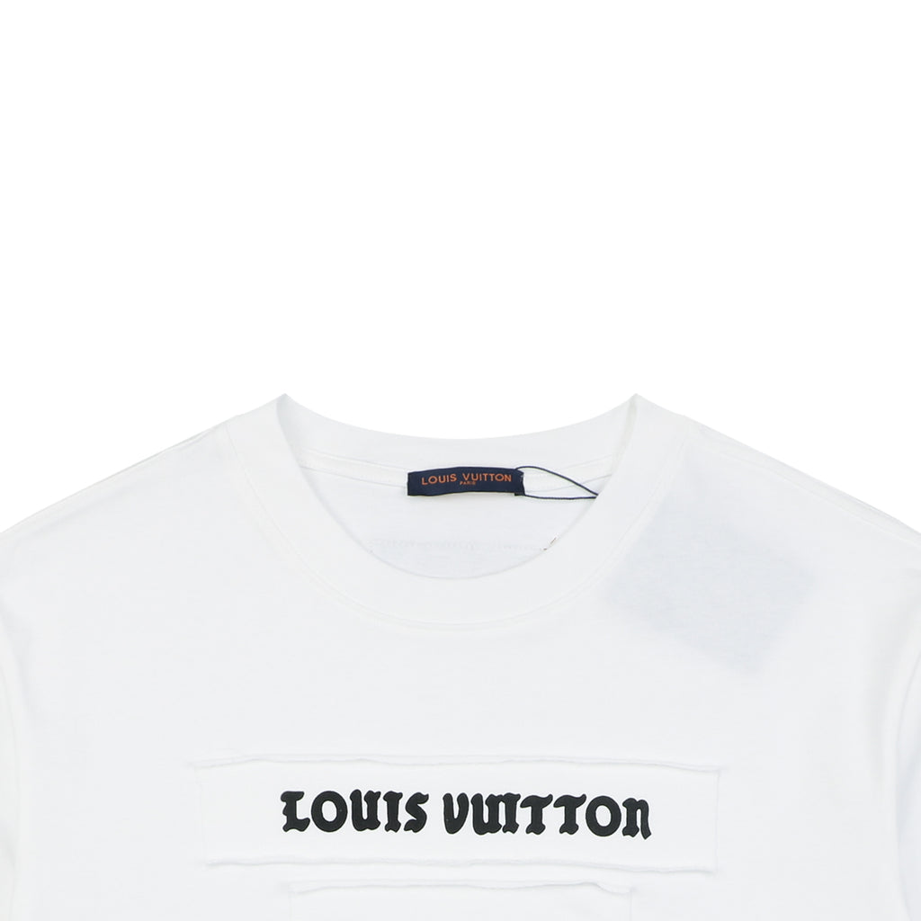 Louis Vuitton Multi-Row Logo Appliqué Short Sleeve Tee White