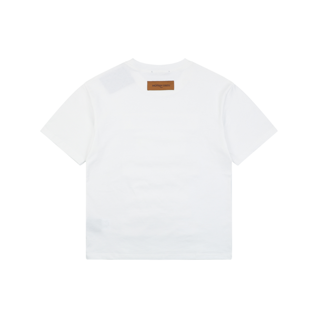 Louis Vuitton Multi-Row Logo Appliqué Short Sleeve Tee White