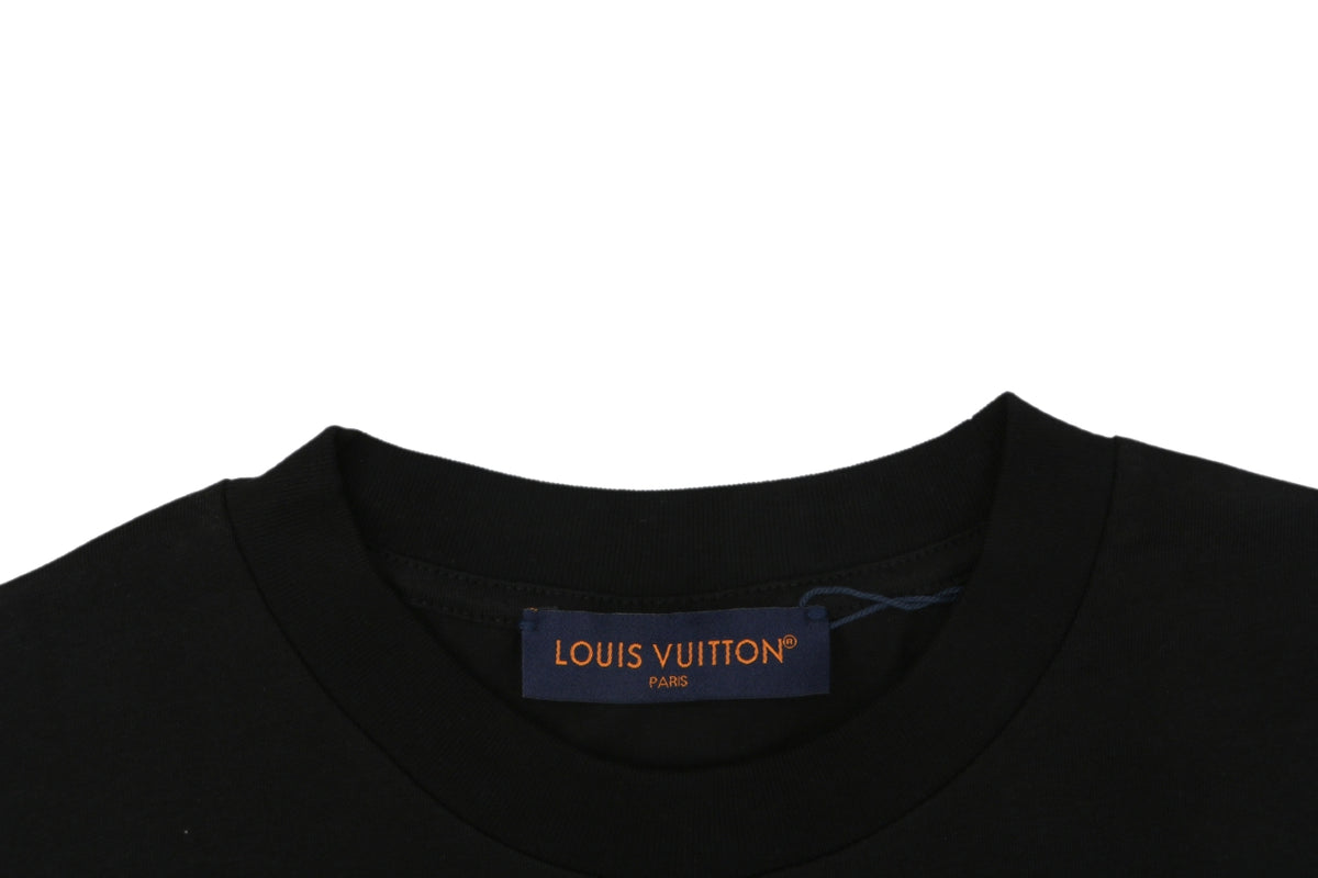 Louis Vuitton LVovers Runway Limited Print Short Sleeve Tee Black