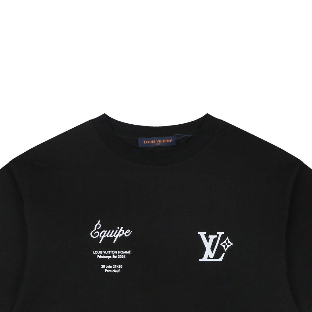 Louis Vuitton LVovers Runway Limited Print Short Sleeve Tee Black