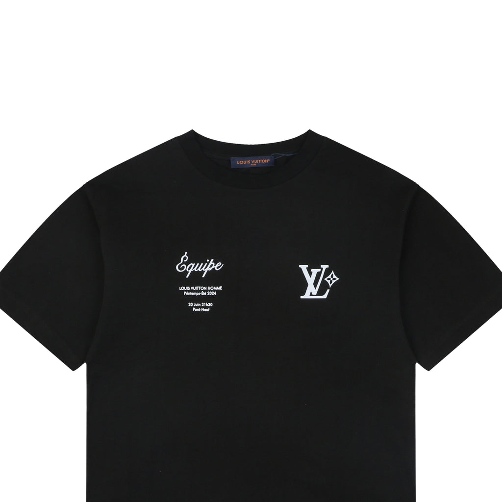 Louis Vuitton LVovers Runway Limited Print Short Sleeve Tee Black