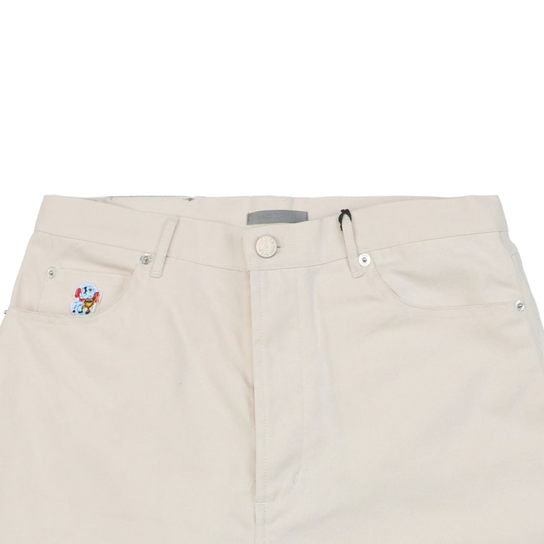 Dior 24FW CD Heart Embroidered Shorts Ecru