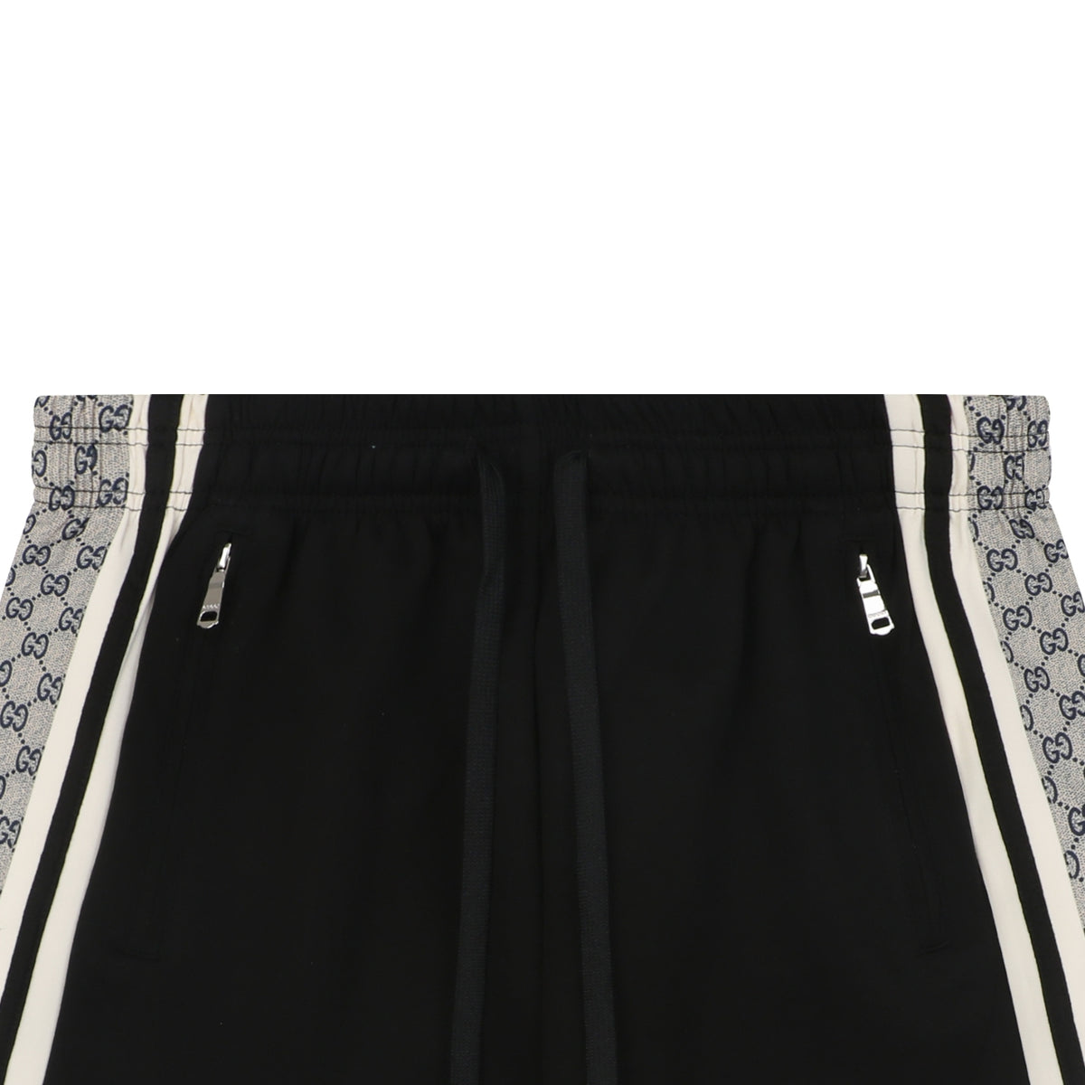 Gucci GG Supreme Webbing Side Stripe Shorts Black