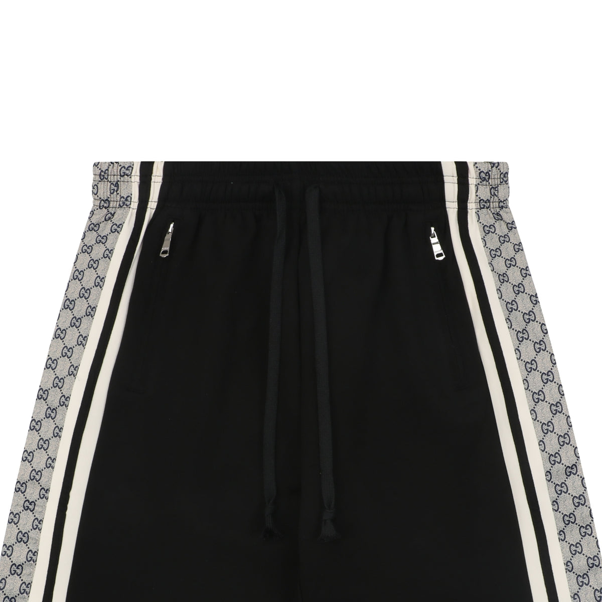 Gucci GG Supreme Webbing Side Stripe Shorts Black