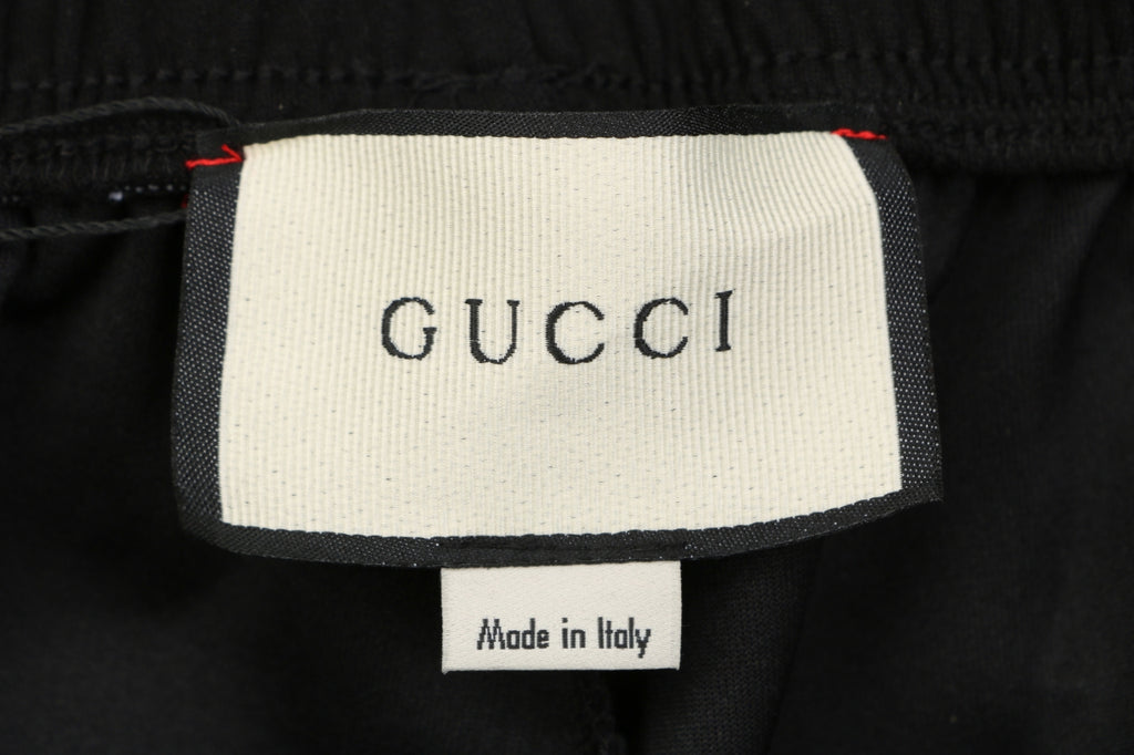 Gucci GG Supreme Webbing Side Stripe Shorts Black