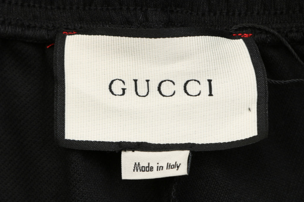 Gucci Double G Reflective Webbing Side Stripe Shorts Black