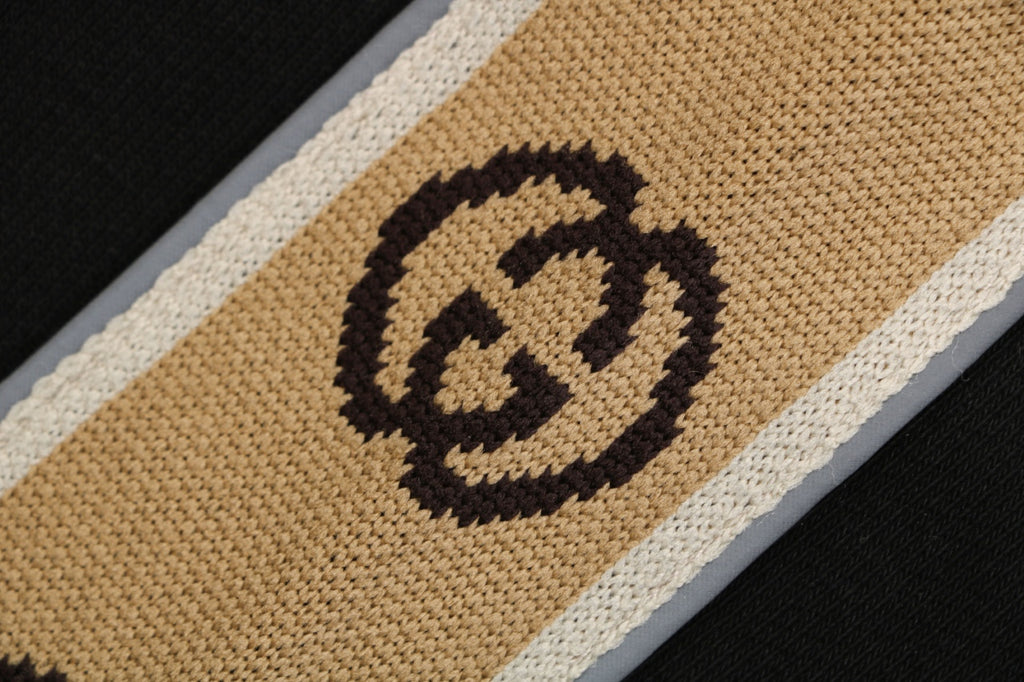 Gucci Double G Reflective Webbing Side Stripe Shorts Black