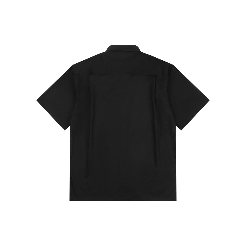 Louis Vuitton Monogram Embossed Pocket Short Sleeve Shirt Black