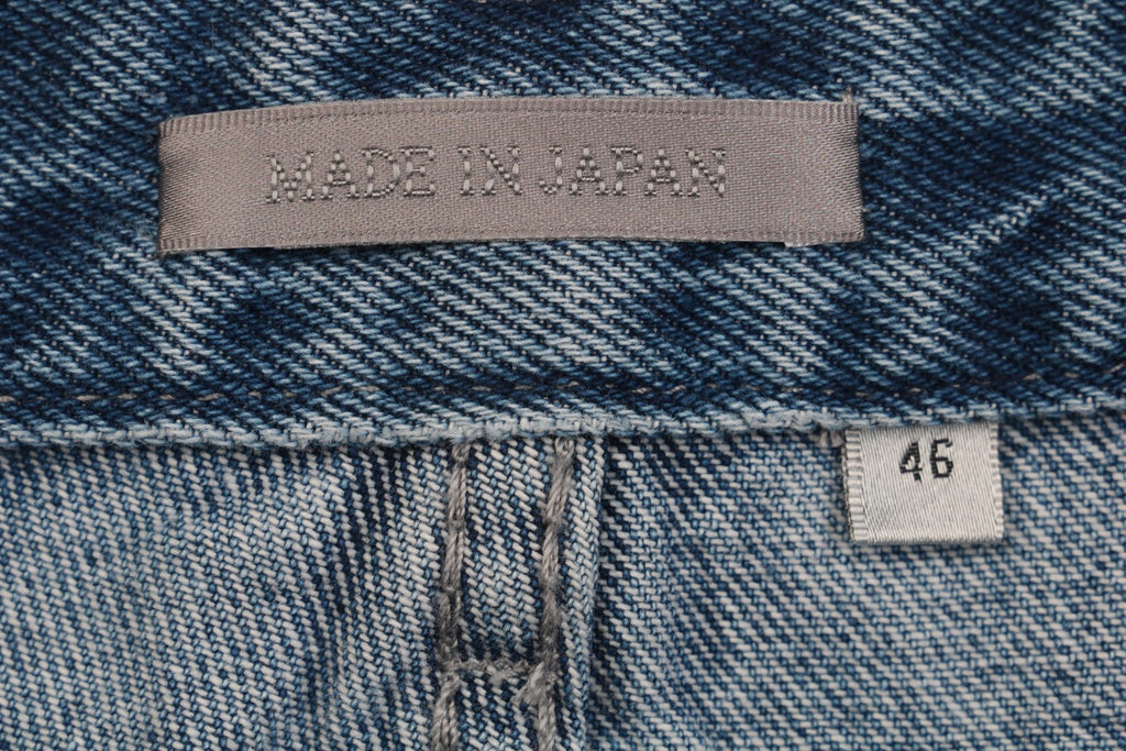 Dior 24SS Cannage Stitch Carpenter Denim Shorts Mid Blue