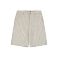 Dior 25SS Pinstripe Dio Letter Pocket Shorts Ecru Blue
