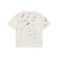 Dior Multicolour Butterfly Print Short Sleeve Tee Ecru