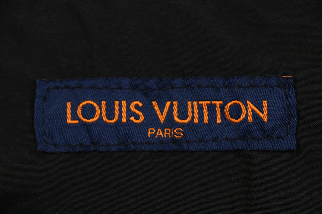 Louis Vuitton Monogram Shadow Washed Denim Short Sleeve Shirt Black
