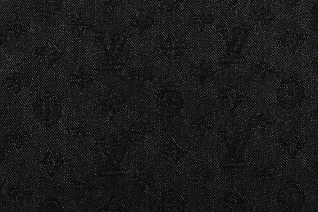 Louis Vuitton Monogram Shadow Washed Denim Shorts Black