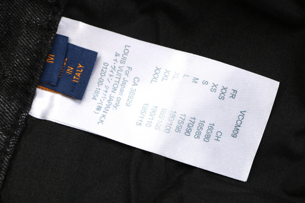 Louis Vuitton Monogram Shadow Washed Denim Shorts Black