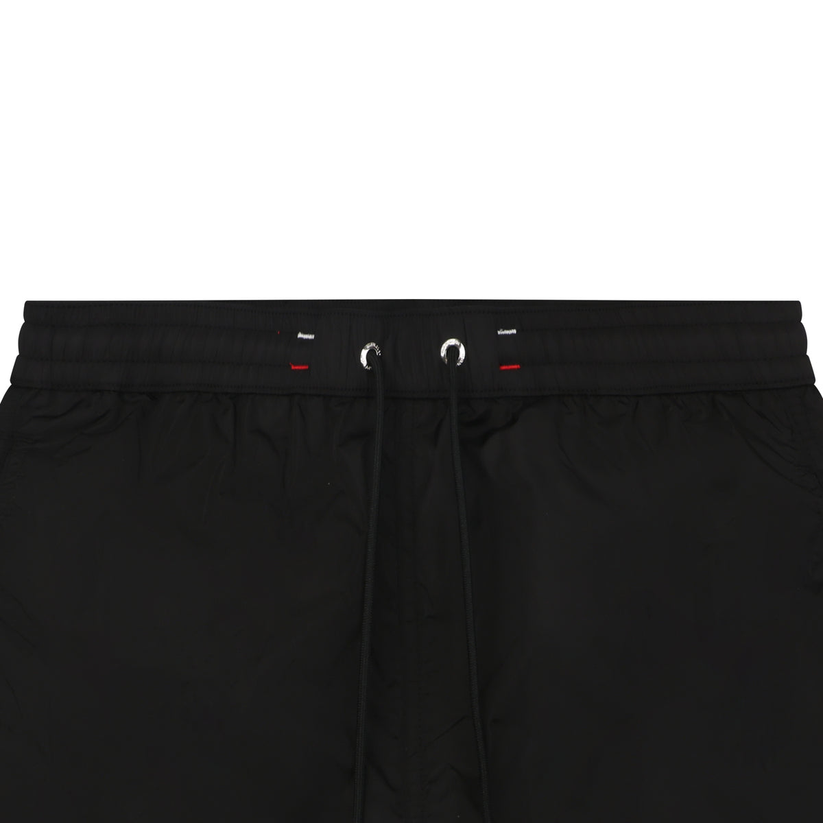 Moncler Tricolour M Badge Embroidered Nylon Shorts Black