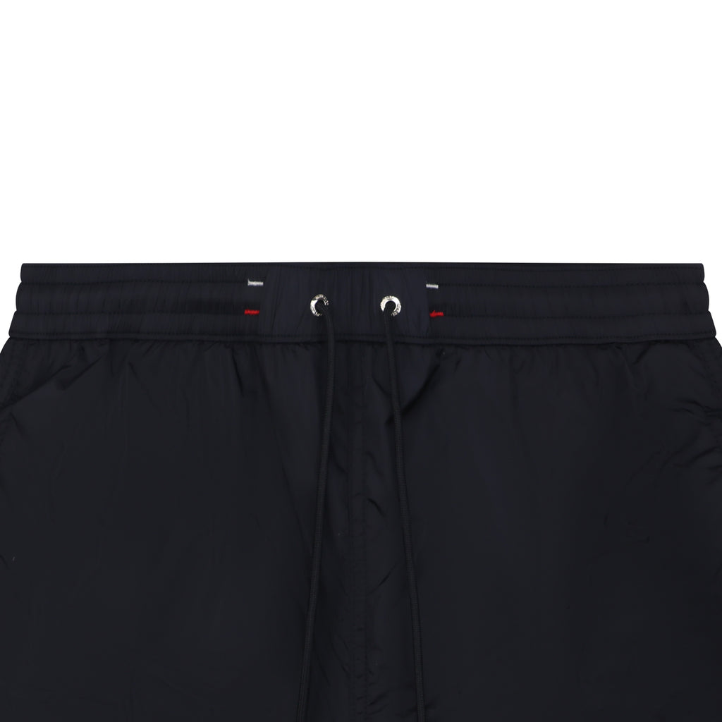 Moncler Tricolour M Badge Embroidered Nylon Shorts Navy