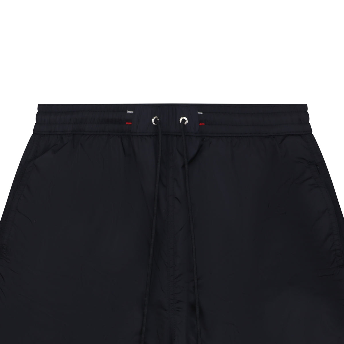 Moncler Tricolour M Badge Embroidered Nylon Shorts Navy