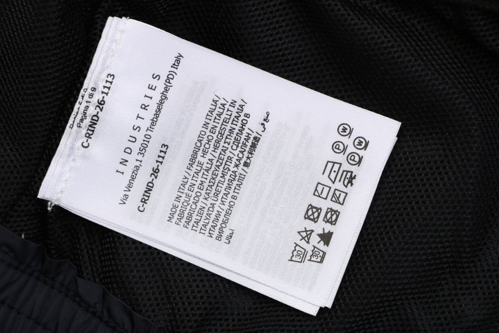 Moncler Tricolour M Badge Embroidered Nylon Shorts Navy