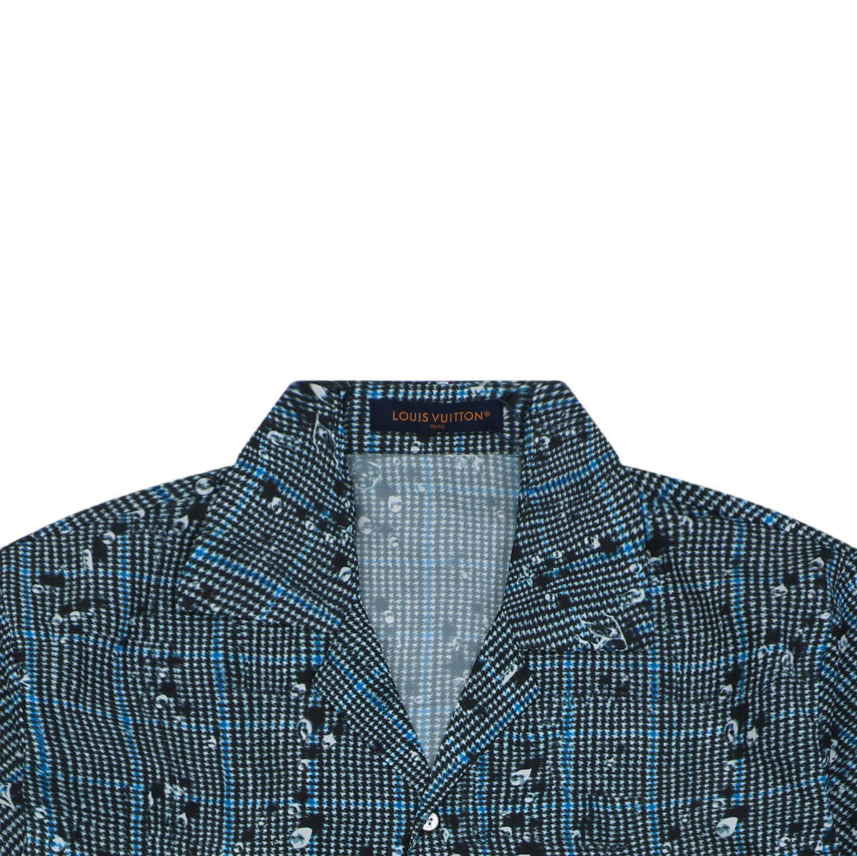Louis Vuitton Raindrop Trompe-LʼOeil Short Sleeve Shirt Teal