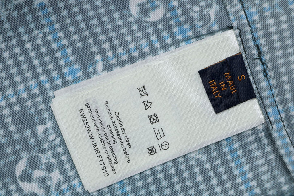 Louis Vuitton Raindrop Trompe-LʼOeil Short Sleeve Shirt Teal