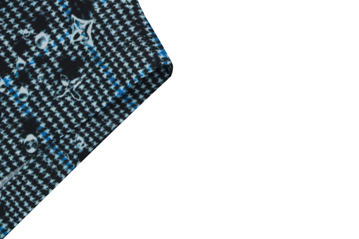 Louis Vuitton Raindrop Trompe-LʼOeil Shorts Teal