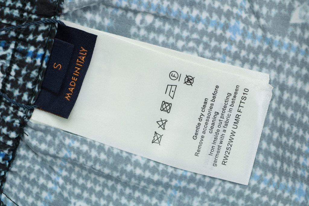 Louis Vuitton Raindrop Trompe-LʼOeil Shorts Teal