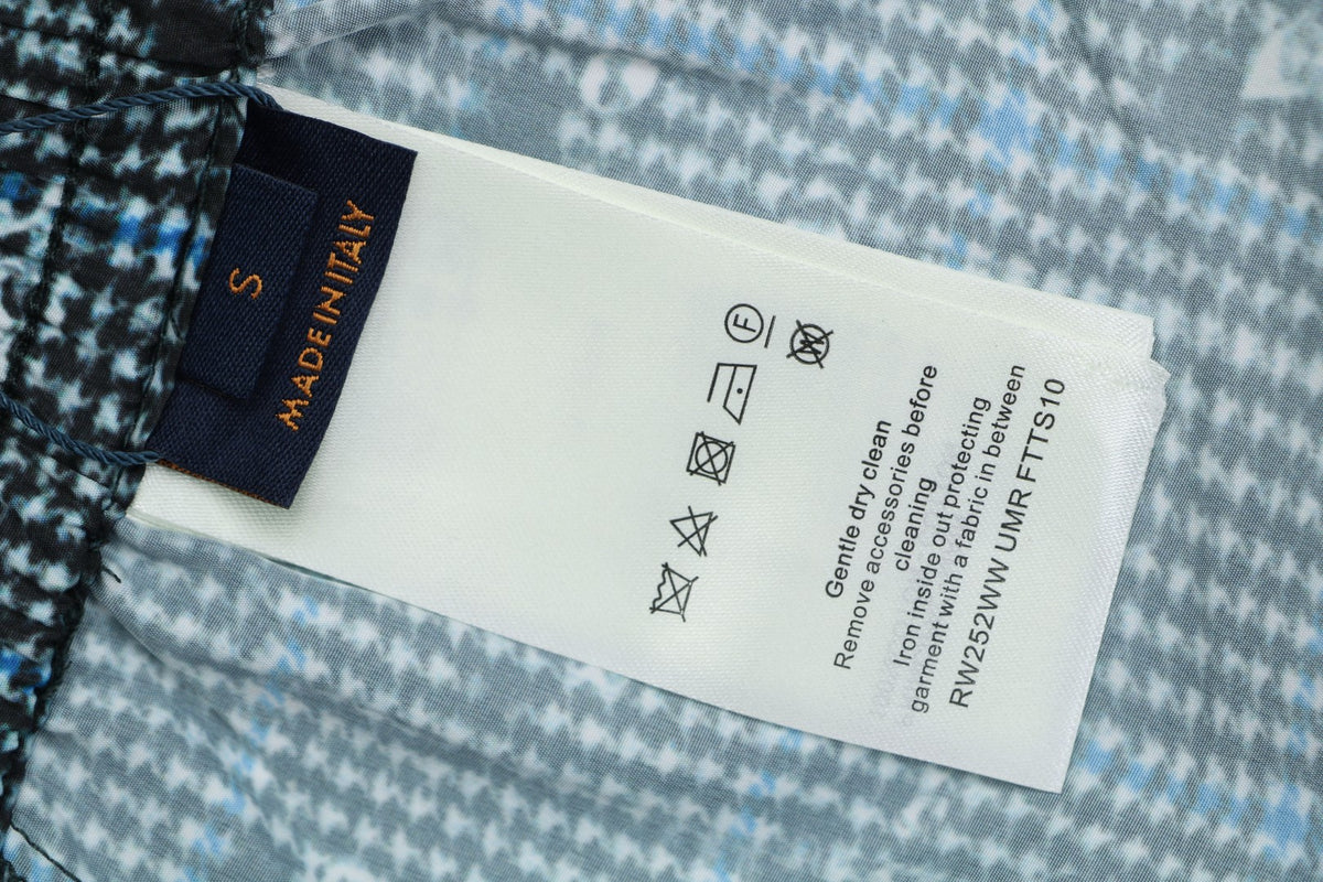 Louis Vuitton Raindrop Trompe-LʼOeil Shorts Teal