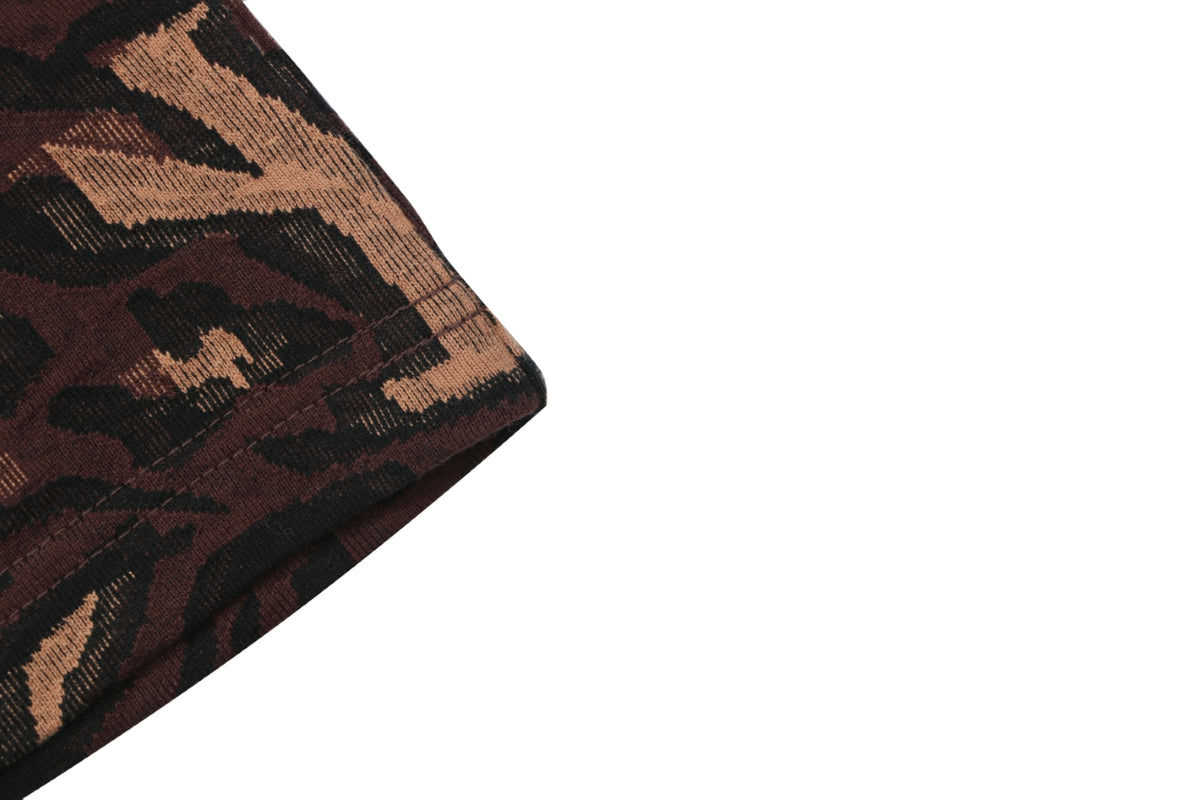 Louis Vuitton Abstract Wrap Jacquard Short Sleeve Tee Dark Brown