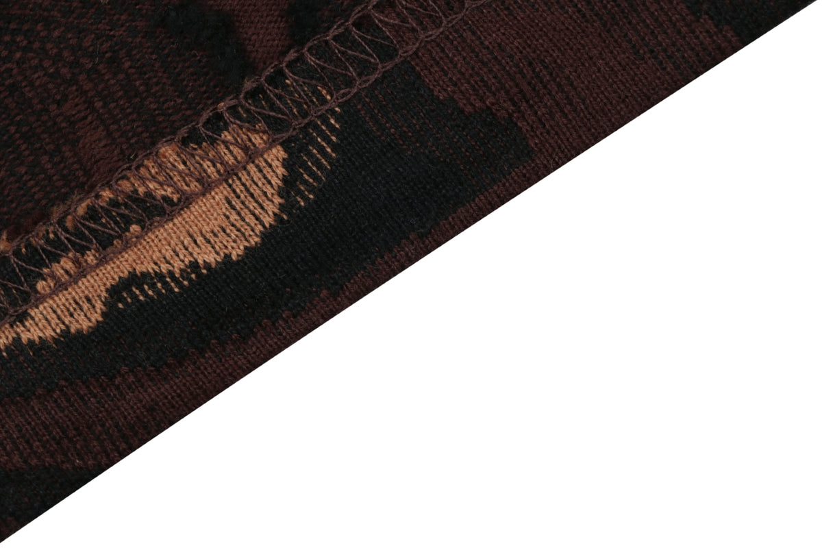 Louis Vuitton Abstract Wrap Jacquard Short Sleeve Tee Dark Brown