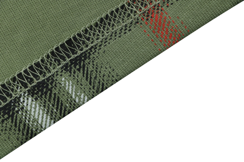 Burberry Gradient Vintage Check Print Short Sleeve Tee Olive