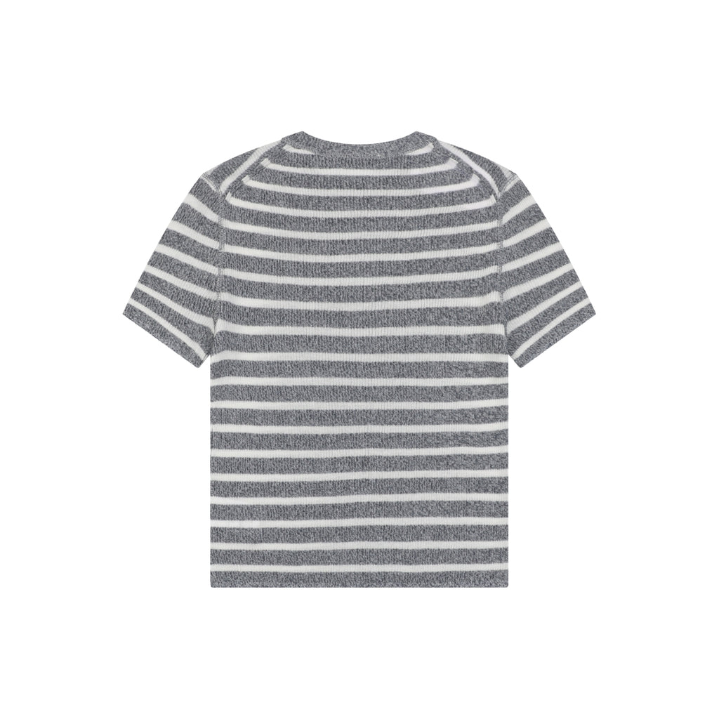 Dior Christian Dior Grey White Stripe Jacquard Short Sleeve Tee